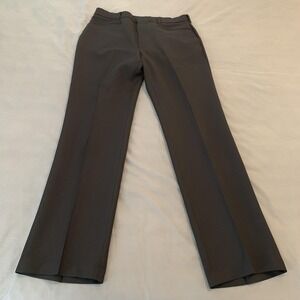 Vintage Levi's Action Slacks Pants Mens 33x30 Gray Polyester Dress USA Classic
